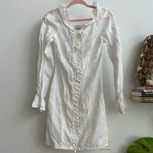 Lioness Eyelet Lace Up Mini